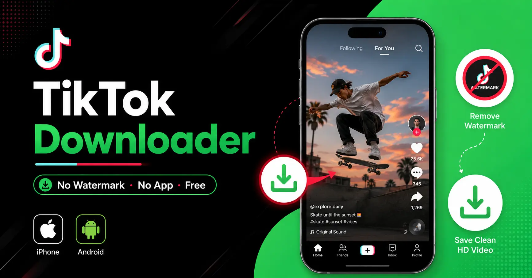 How to Save TikTok Videos Without Watermark to Camera Roll — iPhone & Android 2026
