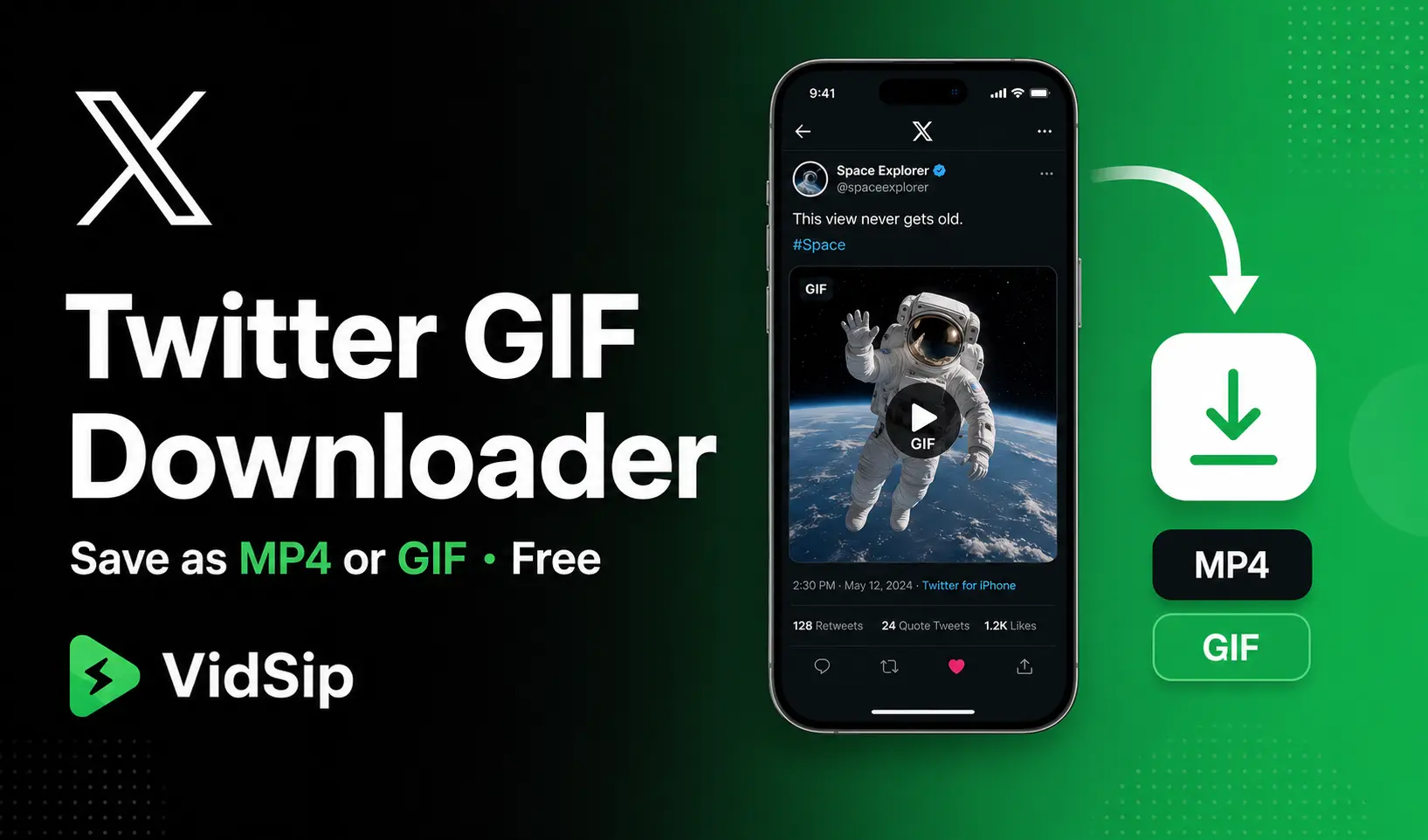 Twitter GIF Downloader — Save Twitter GIFs as MP4 or GIF Free